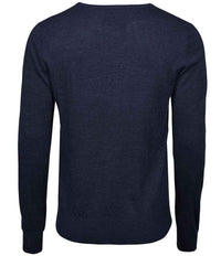 Tee Jays Merino Blend V Neck Sweater | Navy - Eg Clothing UK