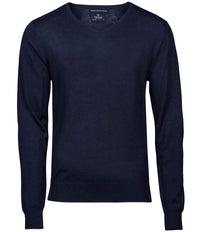 Tee Jays Merino Blend V Neck Sweater | Navy - Eg Clothing UK