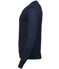 Tee Jays Merino Blend V Neck Sweater | Navy - Eg Clothing UK