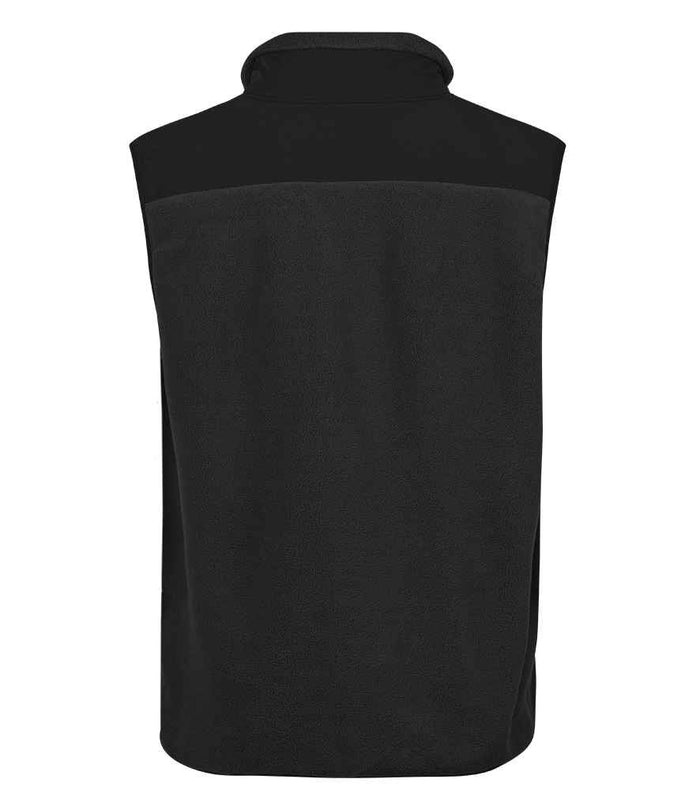 Tee Jays Mountain Fleece Bodywarmer | Black/Black - Eg Clothing UK