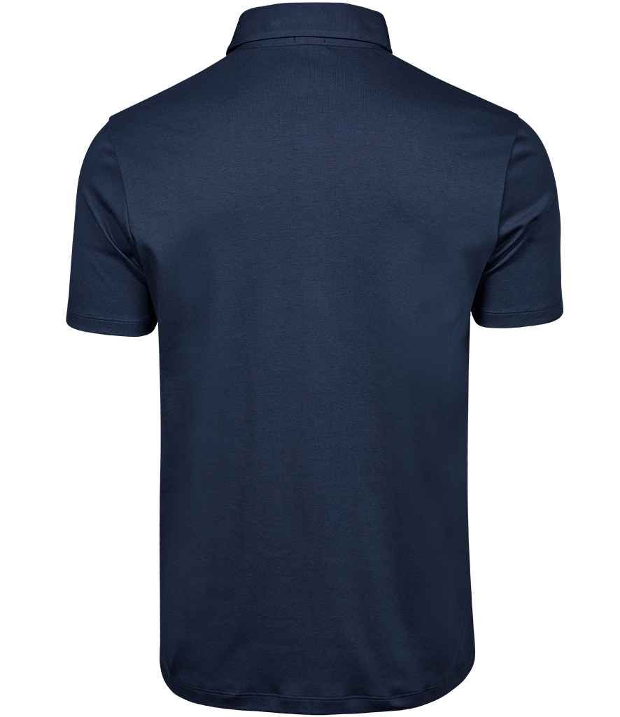 Tee Jays Pima Cotton Interlock Polo Shirt | Navy - Eg Clothing UK