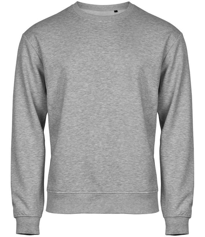 Tee Jays Power Organic Sweatshirt | Heather Grey - Eg Clothing UK