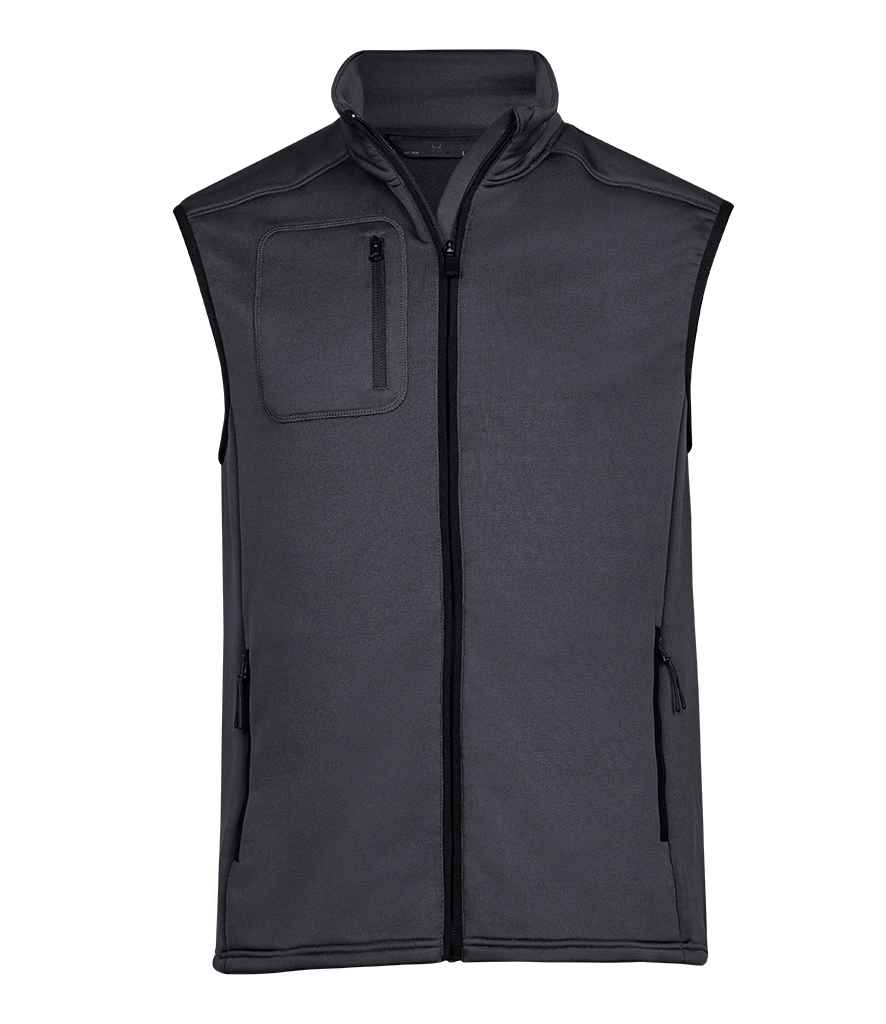 Tee Jays Stretch Fleece Bodywarmer | Dark Grey - Eg Clothing UK