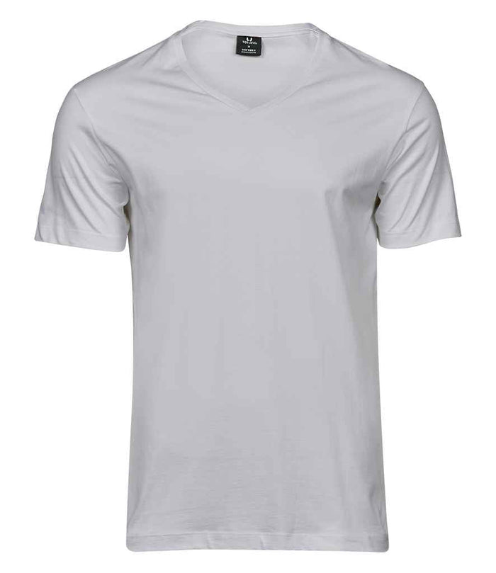 Tee Jays V Neck Sof T - Shirt | White - Eg Clothing UK