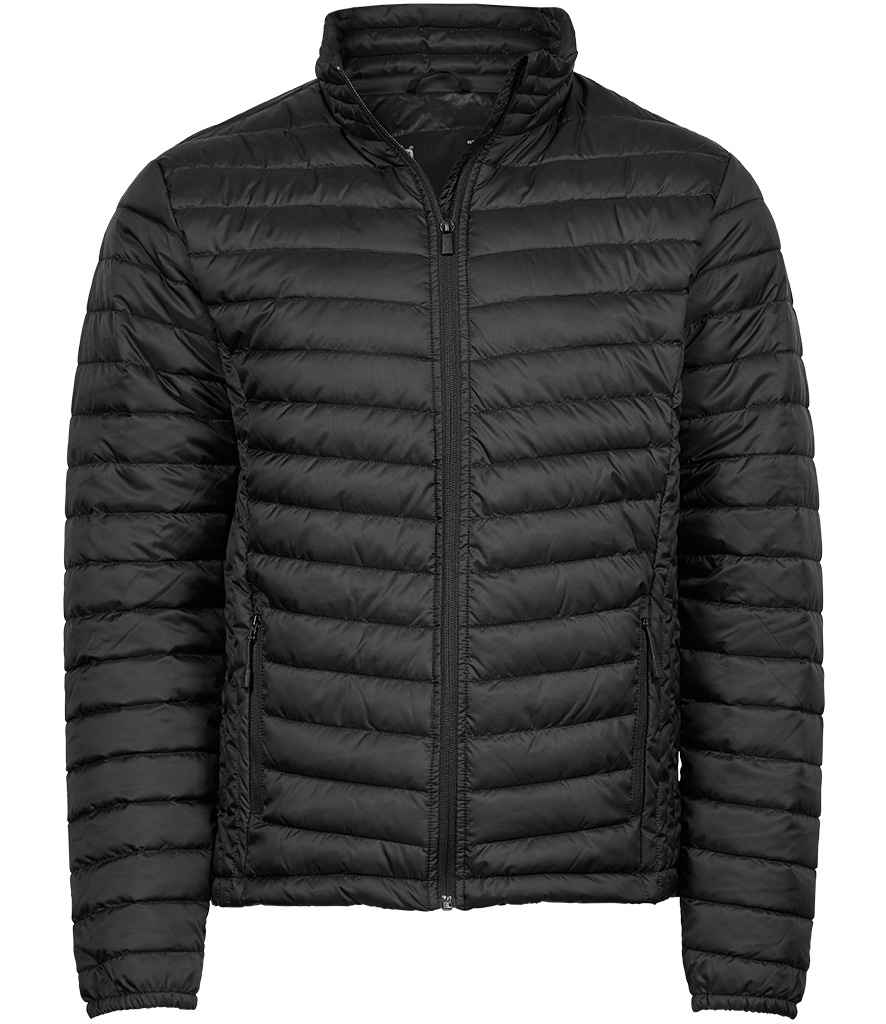 Tee Jays Zepelin Padded Jacket with synthetic padding vertical quilting showerproof finish shaped fashion fit