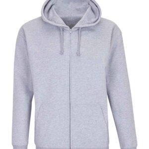 SOL'S Unisex Carter Full Zip Hoodie | Grey Marl