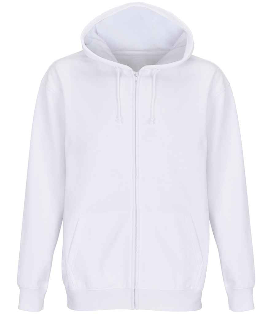 SOL'S Unisex Carter Full Zip Hoodie | White - Image 2