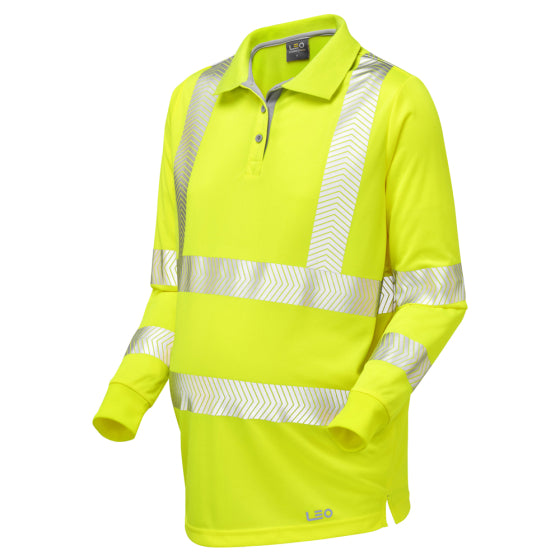 YARNACOTT Leo EcoViz Performance+ Maternity Sleeved Polo Shirt - Image 2