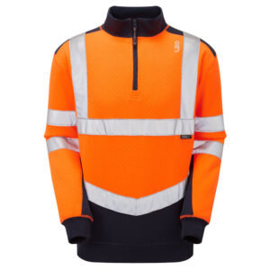 TAPELEY Leo EcoViz Dual Colour 1/4 Zip Sweatshirt