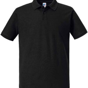 Russell Authentic Eco Piqué Polo Shirt | Black