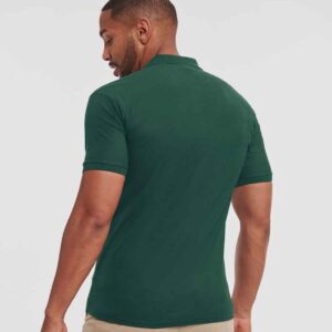 Russell Authentic Eco Piqué Polo Shirt | Bottle Green