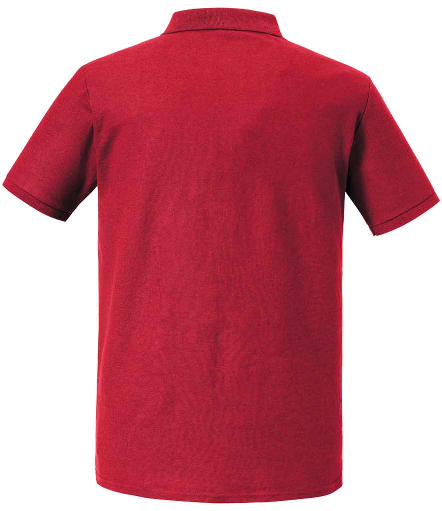 Russell Authentic Eco Piqué Polo Shirt | Classic Red - Image 2