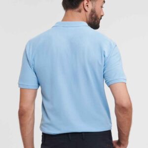 Russell Authentic Eco Piqué Polo Shirt | Sky Blue