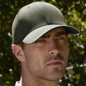 Beechfield EarthAware® Organic Cotton Stretch-Fit Cap | Olive Green