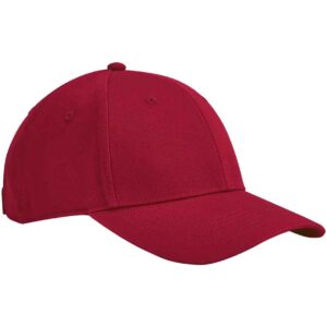 Beechfield EarthAware® Junior Classic Organic Cotton 6 Panel Cap | Classic Red