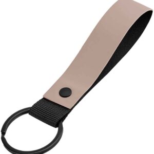 BagBase Matte PU Key Ring | Nude Pink