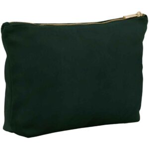 BagBase Velvet Accessory Bag | Dark Emerald