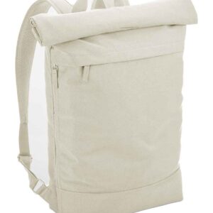 BagBase Simplicity Roll-Top Backpack | Beige