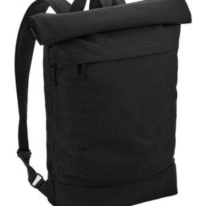 BagBase Simplicity Roll-Top Backpack | Black