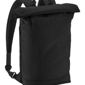 BagBase Simplicity Roll-Top Backpack Lite | Black