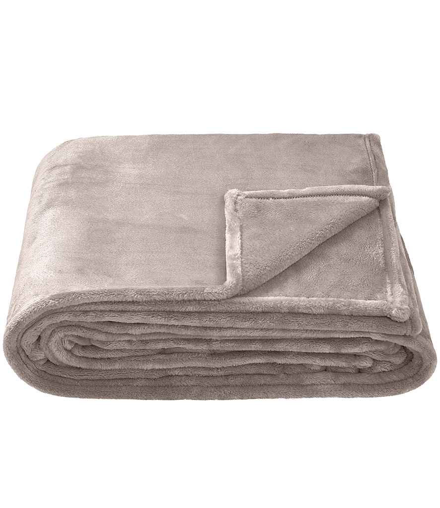 Brand Lab Extra Large Plush Fleece Blanket | Silver Grey