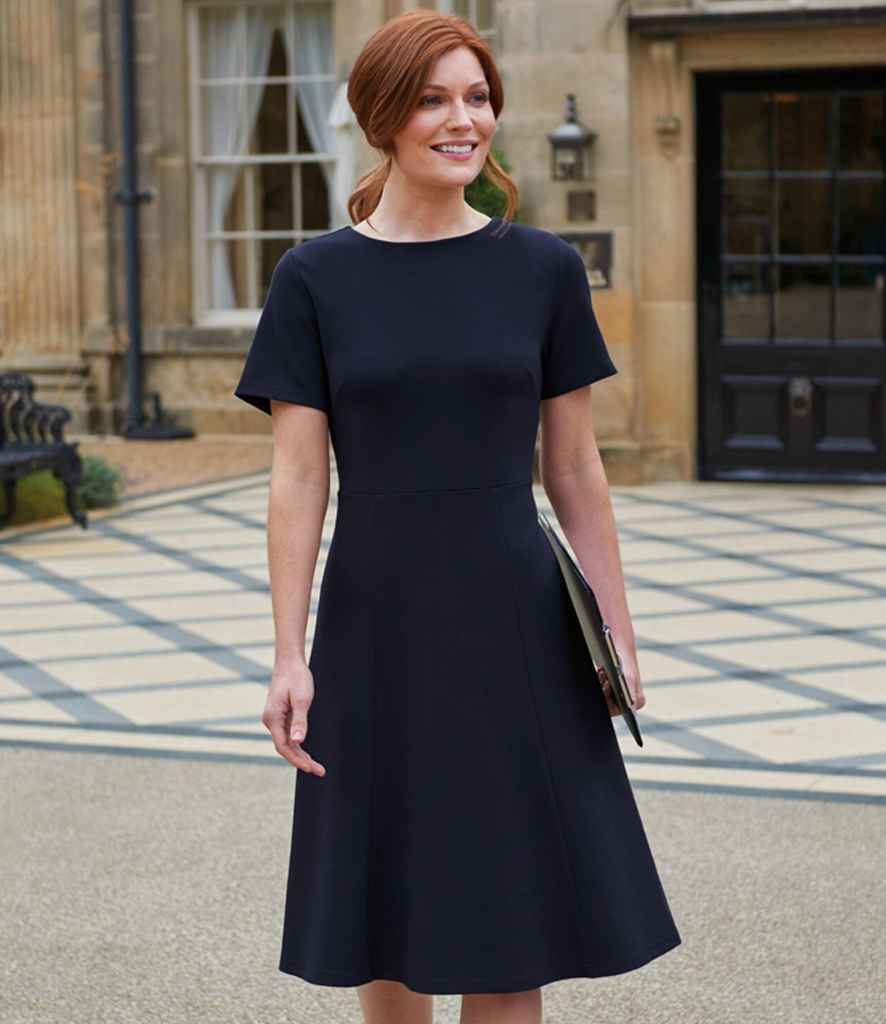 Brook Taverner Ladies Belinda Jersey Dress | Navy