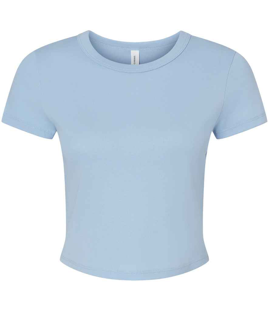 Bella Ladies Micro Rib Baby T-Shirt - Image 5