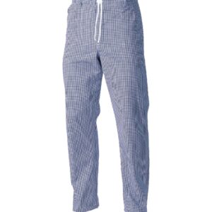 Blue Check Chef Trousers