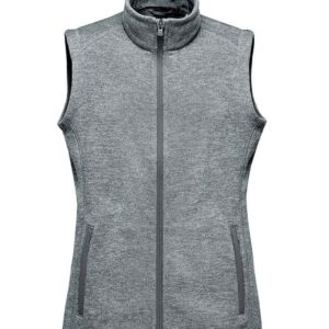 Stormtech Ladies Avalante Full Zip Knitted Fleece Gilet | Granite Heather
