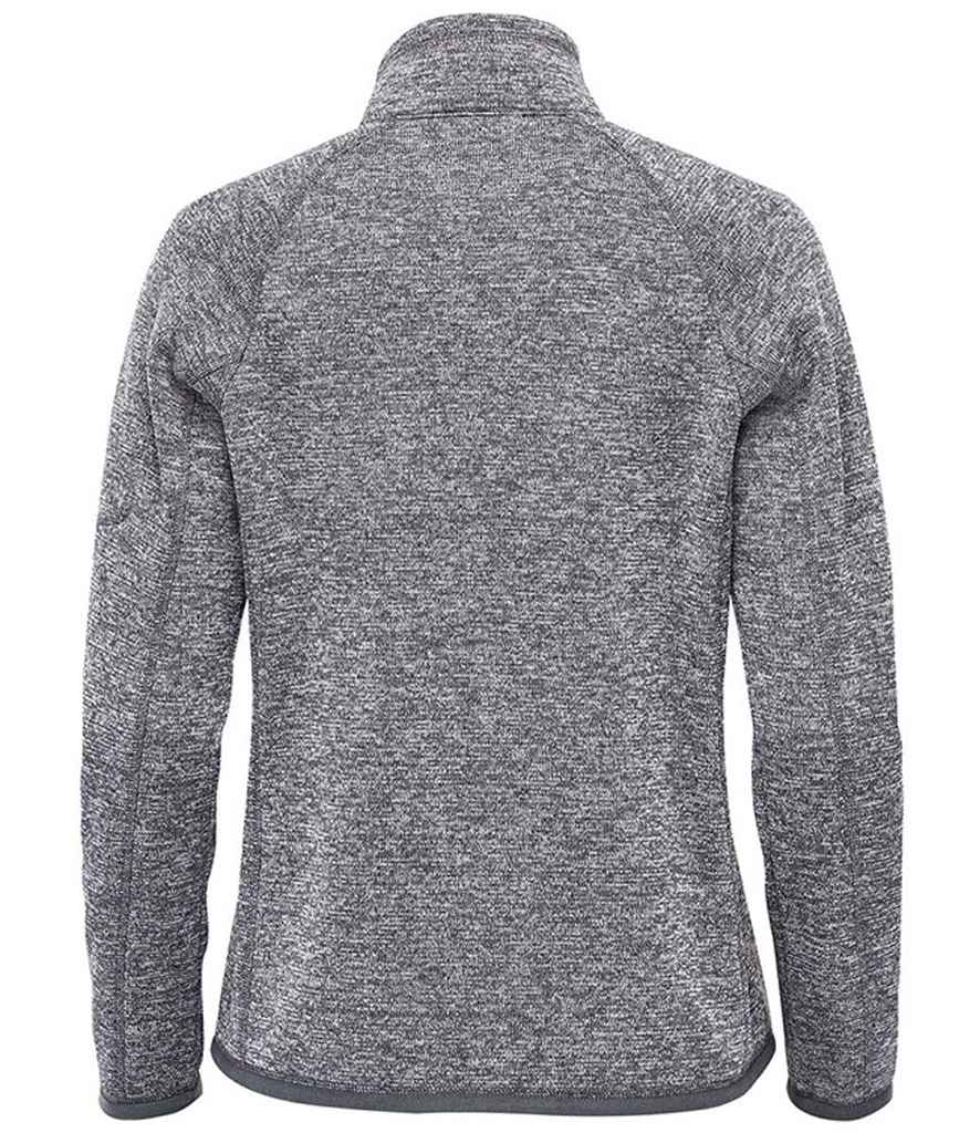 Stormtech Ladies Avalante Full Zip Knitted Fleece Jacket | Granite Heather - Image 2