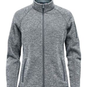 Stormtech Ladies Avalante Full Zip Knitted Fleece Jacket | Granite Heather