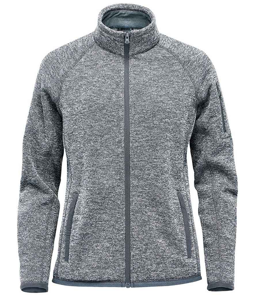 Stormtech Ladies Avalante Full Zip Knitted Fleece Jacket | Granite Heather