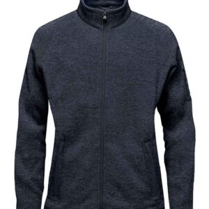 Stormtech Ladies Avalante Full Zip Knitted Fleece Jacket | Navy Heather