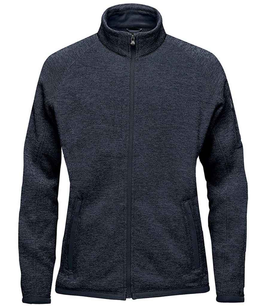Stormtech Ladies Avalante Full Zip Knitted Fleece Jacket | Navy Heather