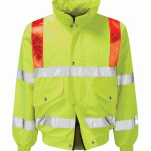 Foil Bomber Jacket Red Braces