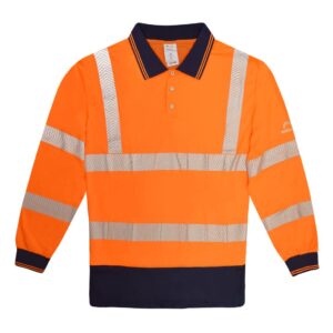 Frigate Hi-Vis Long Sleeve Polo Shirt