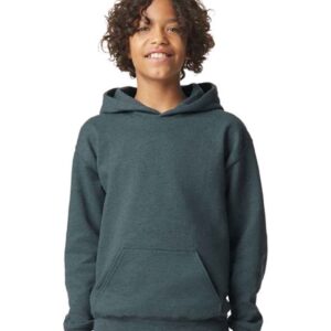 Gildan Kids SoftStyle® Midweight Hoodie | Dark Heather