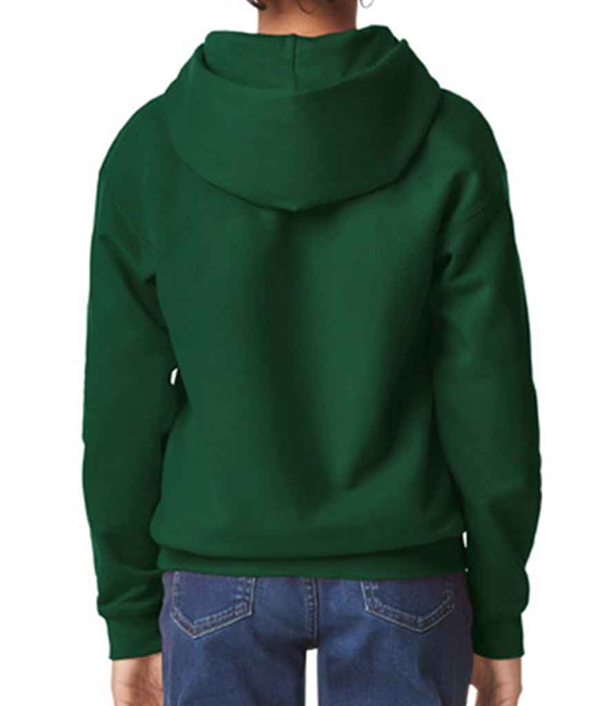 Gildan Kids SoftStyle® Midweight Hoodie | Forest Green - Image 2