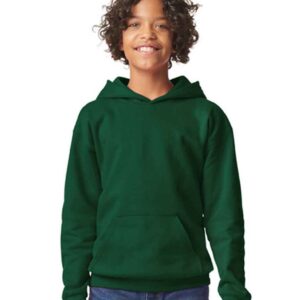 Gildan Kids SoftStyle® Midweight Hoodie | Forest Green