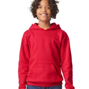 Gildan Kids SoftStyle® Midweight Hoodie | Red