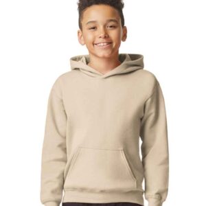 Gildan Kids SoftStyle® Midweight Hoodie | Sand