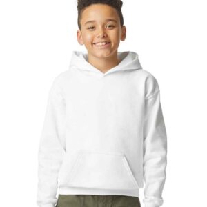Gildan Kids SoftStyle® Midweight Hoodie | White