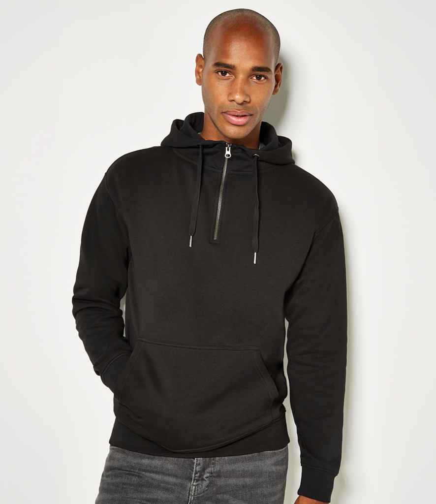Kustom Kit 1/4 Zip Hoodie | Black