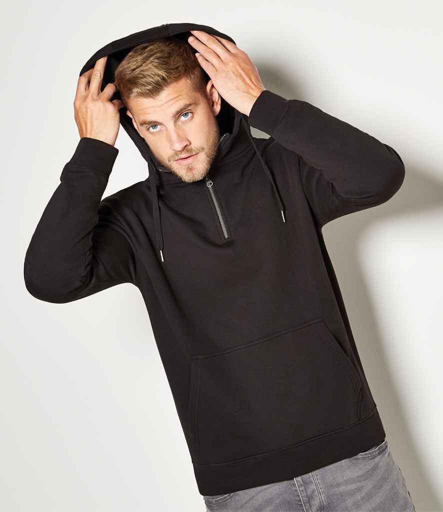 Kustom Kit 1/4 Zip Hoodie | Black - Image 2
