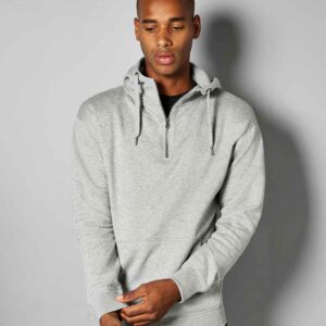 Kustom Kit 1/4 Zip Hoodie | Heather Grey