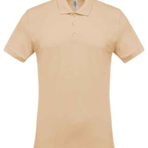 Kariban Short Sleeve Piqué Polo Shirt | Light Sand