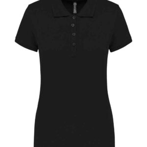 Kariban Ladies Short Sleeve Piqué Polo Shirt | Black