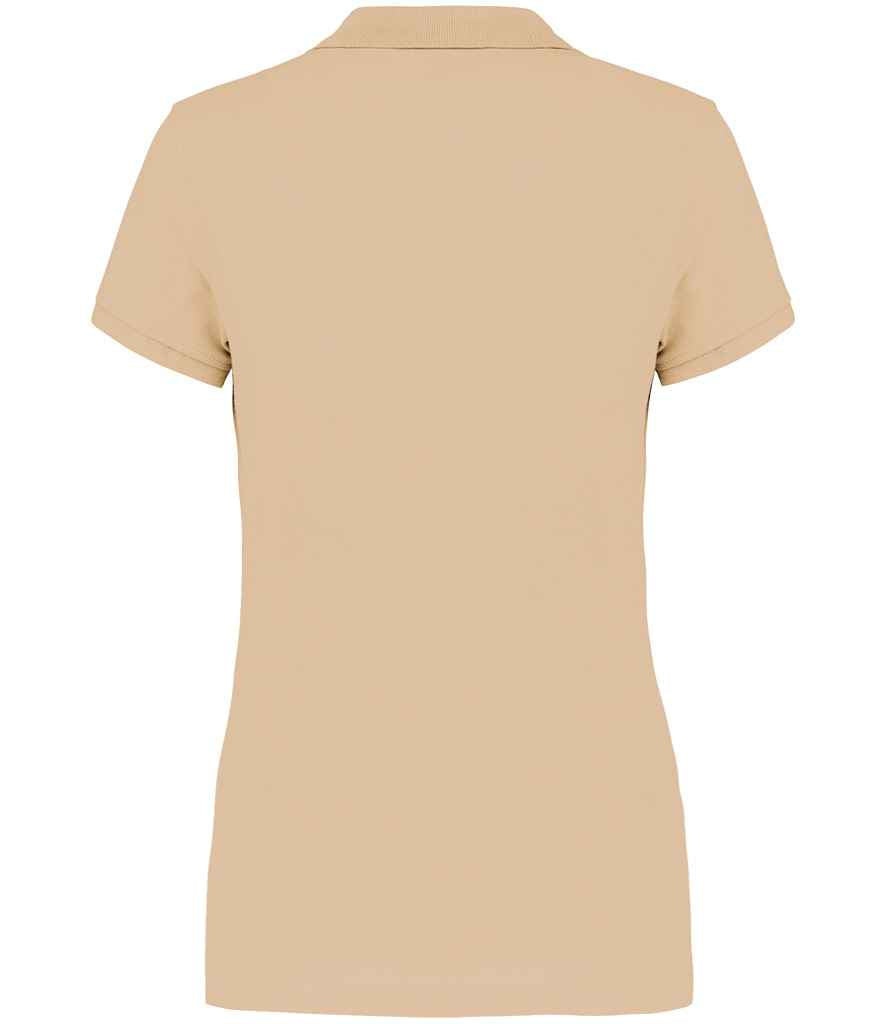 Kariban Ladies Short Sleeve Piqué Polo Shirt | Light Sand - Image 2