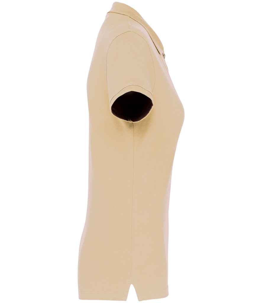 Kariban Ladies Short Sleeve Piqué Polo Shirt | Light Sand - Image 3