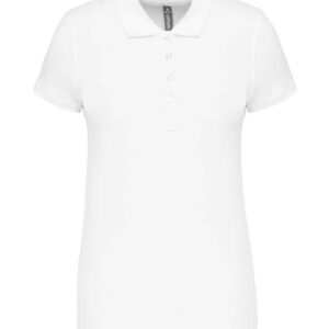 Kariban Ladies Short Sleeve Piqué Polo Shirt | White